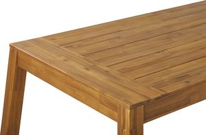 Shumee Stół ogrodowy akacjowy jasne drewno LIVORNO 6