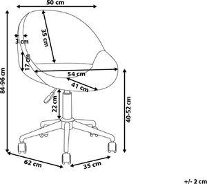Krzesło biurowe Shumee Selma Zielone 9