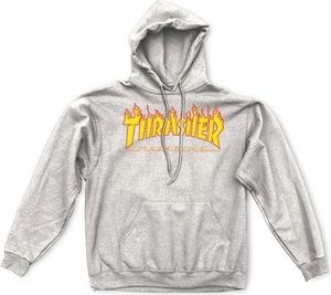 Thrasher Bluza męska z kapturem Thrasher Hood Flame Gre M 1