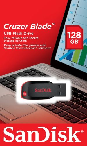 Pendrive SanDisk Cruzer Blade, 128 GB  (SDCZ50-128G-B35) 4