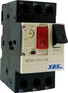 XBS Wyłącznik silnikowy na szynę 1-1.6A MOV2-1.6 XBS 1