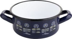 Emalia Pleszew Garnek emaliowany niski Emalia Polska Pleszew Polino 14cm 980ml 1