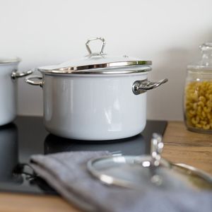 Emalia Pleszew Garnek emaliowany Primario szary 20 cm 4,1l Emalia Polska Pleszew 2