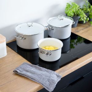 Emalia Pleszew Garnek emaliowany Primario szary 20 cm 4,1l Emalia Polska Pleszew 3