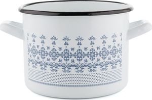 Emalia Pleszew Garnek emaliowany Emalia Polska Pleszew Majolica 16cm 2,2 l 3