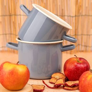 Emalia Pleszew Garnek emaliowany Emalia Polska Pleszew Forte szary 10l 2