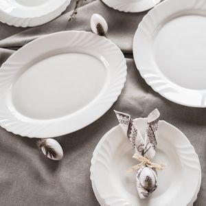 Bormioli Rocco KOMPLET ZESTAW SERWIS OBIADOWY EBRO 36EL 12 OSÓB 4