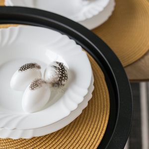 Bormioli Rocco KOMPLET ZESTAW SERWIS OBIADOWY EBRO 36EL 12 OSÓB 9