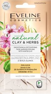 Eveline Clay&Herbs Maseczka-peeling Biała glinka 1