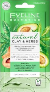 Eveline Clay&Herbs Maseczka-peeling Zielona Glinka 1