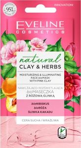 Eveline Clay&Herbs Maseczka-peeling Różowa glinka 1