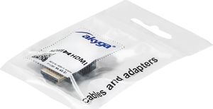 Adapter AV Akyga HDMI - HDMI czarny (AK-AD-21) 3