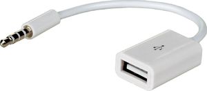 Adapter USB Akyga USB - Jack 3.5mm Biały  (AK-AD-24) 1