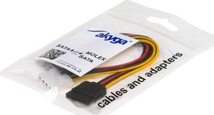 Akyga SATA 15-pin - SATA 15-pin + Molex, 0.15m, Wielokolorowy (AK-CA-32) 2