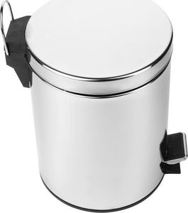 Kosz na śmieci Praktyczna na pedał srebrny 2