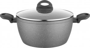 Florina Garnek aluminiowy Florina Lava Stone szary 24 cm 4 l 3