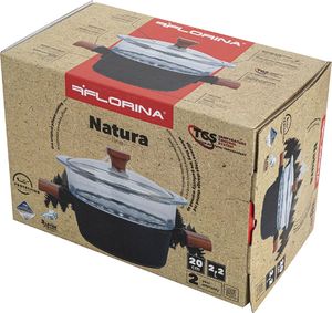 Florina Garnek aluminiowy do gotowania na parze z powłoką nieprzywierającą Florina Natura Line 20 cm 2,2 l 9