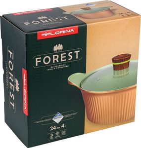 Florina Garnek aluminiowy Florina Forest z pokrywką 24 cm 4 l 9