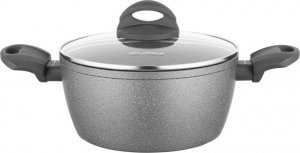 Florina Garnek aluminiowy Florina Lava Stone szary 20 cm 2,4 l 2