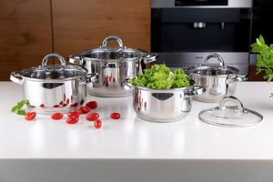 Florina Garnek ze stali nierdzewnej z pokrywką Florina Claude 26 cm 7,25 l 6