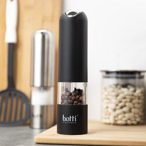 Młynek do przypraw Botti Elektryczny młynek do mielenia soli lub pieprzu Botti Electronic Premo stalowy czarny 2
