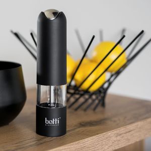 Młynek do przypraw Botti Elektryczny młynek do mielenia soli lub pieprzu Botti Electronic Premo stalowy czarny 4