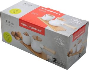 Florina Cukiernica i dzbanek do mleka na podstawce Alisa Florina 2