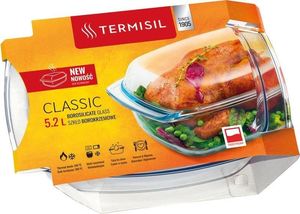 Termisil Naczynie żaroodporne Termisil gładkie prostokątne 5,2 l 3