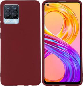Nakładka Matt TPU do Realme 8 / Realme 8 Pro burgundowa 4