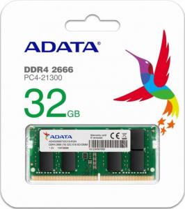 Pamięć do laptopa ADATA Premier, SODIMM, DDR4, 32 GB, 2666 MHz, CL19 (1_775712) 1