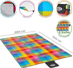 Nils Extreme NC2221 KOC PIKNIKOWY MULTI 250x200 CM PE + ALU NILS CAMP 4