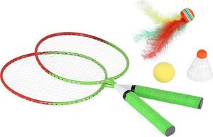Nils Extreme NRZ051 STEEL / ZESTAW DO BADMINTONA 2 RAKIETY + LOTKI + PIŁECZKI JUNIOR NILS 5
