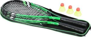 Nils Extreme NRS001 ZESTAW DO SPEEDMINTONA 2 RAKIETY + LOTKI + POKROWIEC ZIELONY NILS 10