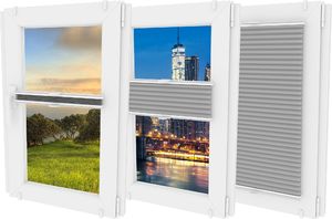 Oslonaokna 'Roleta plisowana plisa wysokość do 150cm kolor Błękitny' 3