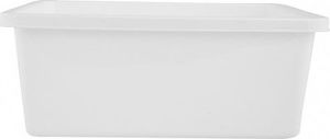 Bentom S.A Miska plastikowa prostokątna Bentom 8 l biała 2