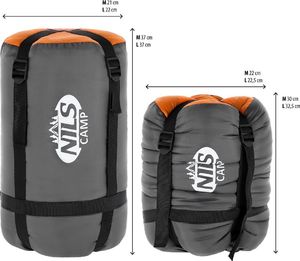 Nils Extreme Nc2008 Śpiwór Rozm. L Pomarańczowo-czarny 220 Cm 12