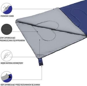 Nils Extreme Śpiwór NC2002 Granatowo-szary 2