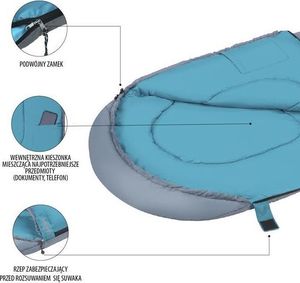 Nils Extreme Śpiwór M NC2008 Szaro-zielony 3