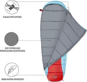 Nils Extreme Śpiwór NC2012 Czerwono-niebieski 2