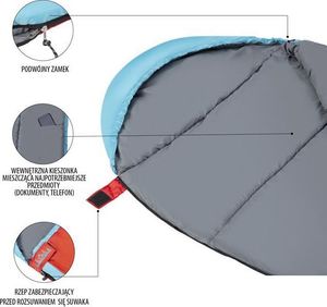 Nils Extreme Śpiwór NC2012 Czerwono-niebieski 3
