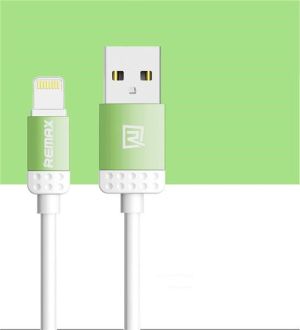 Kabel USB Remax USB A/Lightning, 1m, Zielony (AA-1124) 1