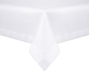 Łóżkoholicy Obrus Plamoodporny Klasyczny Elegant Biały 120x160 1
