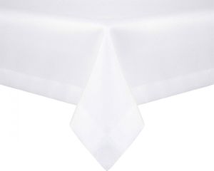 Łóżkoholicy Obrus Plamoodporny Klasyczny Elegant Biały 120x240 1