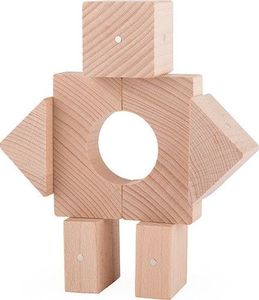 Kooglo Klocki drewniane magnetyczne Mini Natural* 30 el. 13