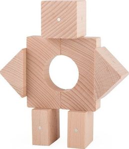 Kooglo Klocki drewniane magnetyczne Mini Natural* 30 el. 14