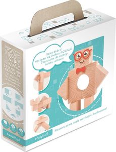 Kooglo Klocki drewniane magnetyczne Mini Natural* 30 el. 2