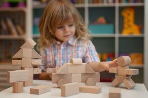 Kooglo Klocki drewniane magnetyczne Mini Natural* 30 el. 5