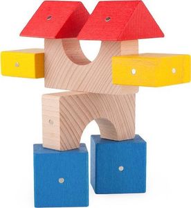 Kooglo Klocki drewniane magnetyczne Mini Color 30 el. 9