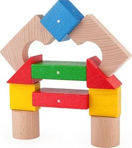 Kooglo Klocki drewniane magnetyczne Mini Color 30 el. 10