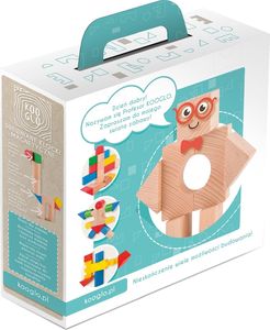 Kooglo Klocki drewniane magnetyczne Basic Color 50 el. 2
